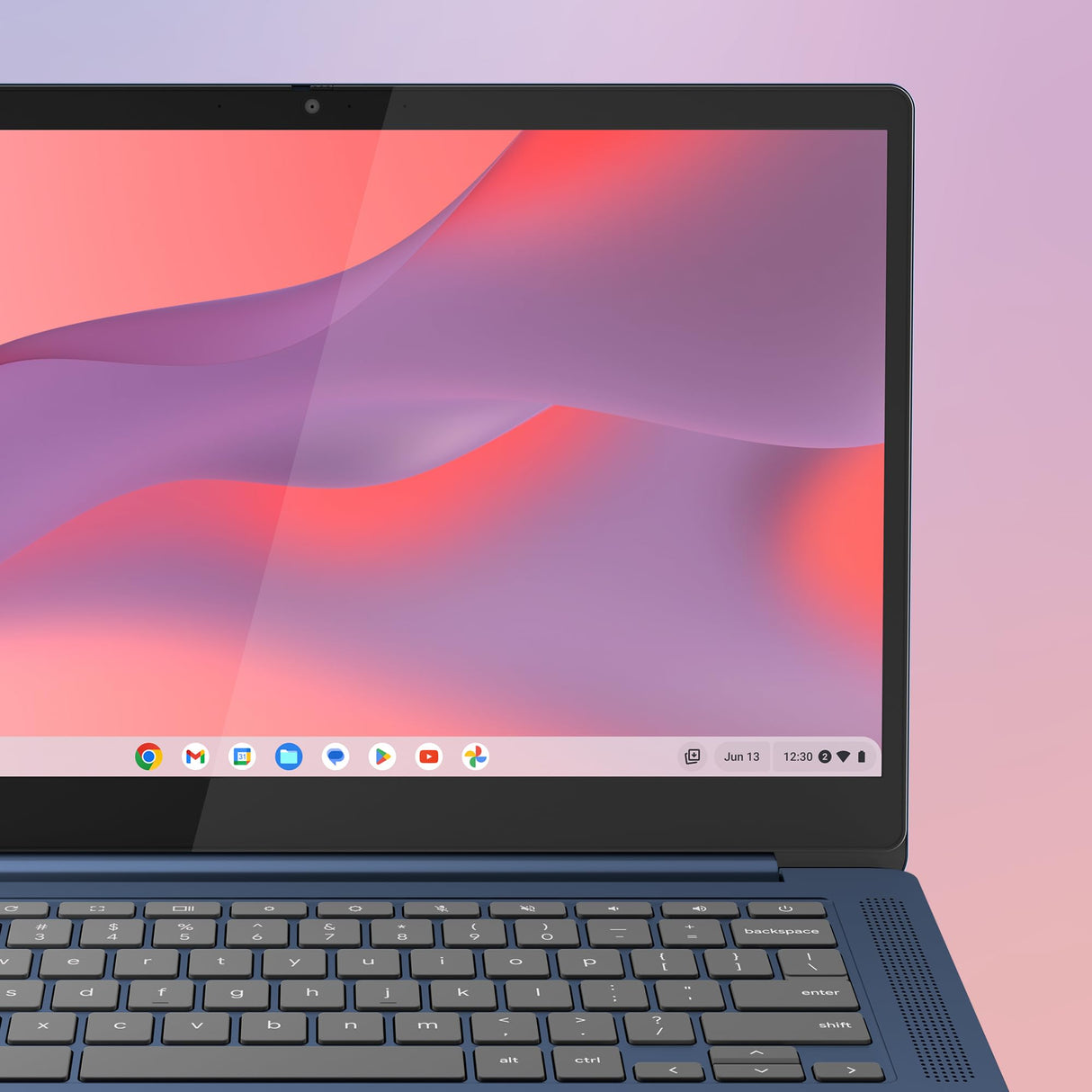 Lenovo IdeaPad Slim 3 Chromebook Gen 8 - Ordenador Portátil 14" FHD (MediaTek Kompanio 520, 4GB RAM, 64GB eMMC, Arm Mali-G52 2EE MC2 GPU, ChromeOS) BLU - Teclado QWERTY Español