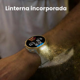 Amazfit T-Rex 3 Pro Reloj Inteligente Outdoor 44mm – Pantalla AMOLED Zafiro, Linterna, Bisel de Titanio, GPS Doble Banda, Mapas Offline, 17 Días Batería, 180+ Modos Deportivos, para Android iPhone