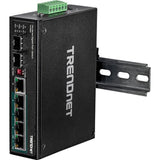 TRENDnet, TI-PG62, Switch DIN-Rail PoE+ Gigabit Industrial de 7 Puertos
