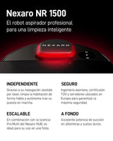 Robot Aspirador NR 1500 para Limpieza de Suelos – Vacuum Cleaner con Licencia HUB 36 Meses, Certificado TÜV y Filtro HEPA – para 400m² y 250 min de autonomía – Ideal para Uso Comercial
