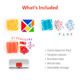 Osmo - Genius Starter Kit for iPad - 5 Educational Learning Games - Ages 6-10 - Math, Spelling, Creativity & More - Stem Toy iPad Base Included