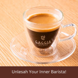 Gaggia Besana, Cafetera Automática para Espresso y Cappuccino, Café en Grano, RI8081, 1400W, Negro, 100% Made in Italy