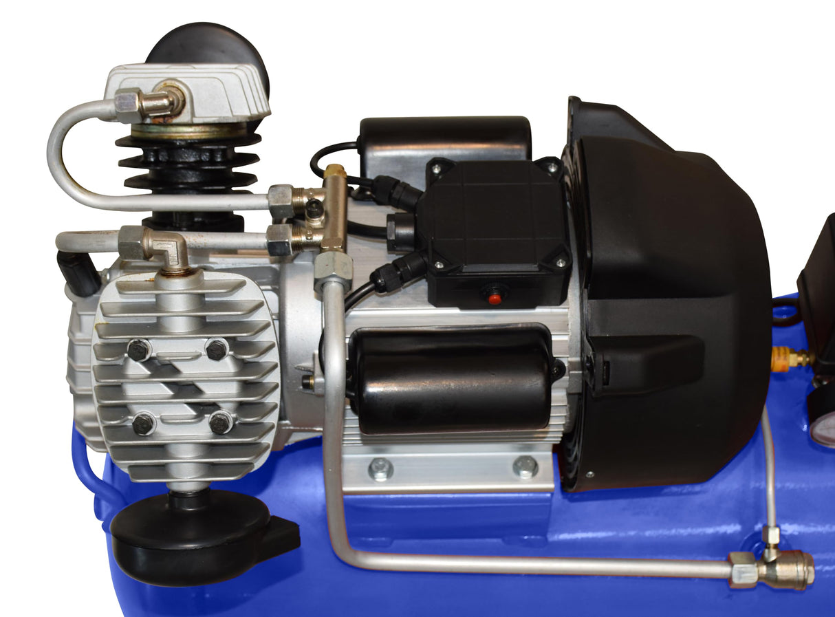 MICHELIN - Compresor de aire portátil MB3650 - Tanque de 50 litros - Motor de 3 hp - Presión máxima 10 bar - Flujo de aire 360 l/min - 21.6 m³/h