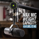 Shure by Gator - SH-BROADCAST1 - Soporte de lujo de escritorio para micrófono Shure para podcasting