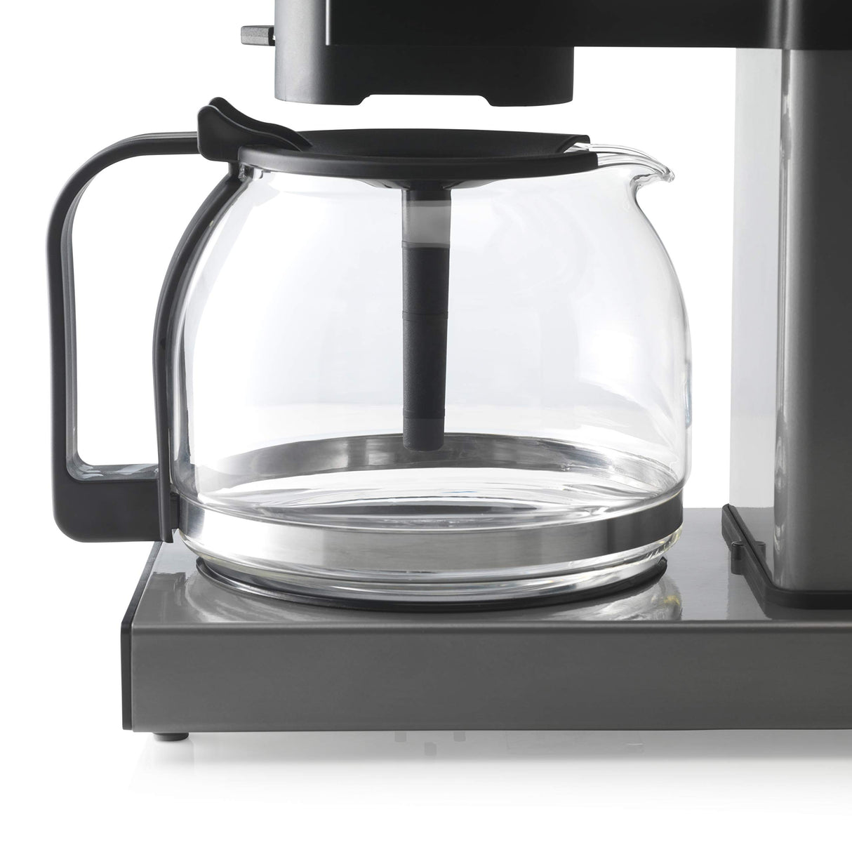 Trebs Filter Coffee Machine 24110 - Coffee Machine with Direct Brewing System - 10 Cups at 1 L Capacity - Automatic Shut-Off - Drip Stop - Aluminium Design - Aluminium/Black