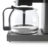 Trebs Filter Coffee Machine 24110 - Coffee Machine with Direct Brewing System - 10 Cups at 1 L Capacity - Automatic Shut-Off - Drip Stop - Aluminium Design - Aluminium/Black