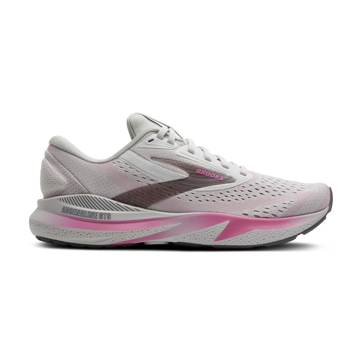 Brooks Adrenaline GTS 24, Zapatillas Deportivas Mujer, Oyster Excalibur Pink, 39 EU