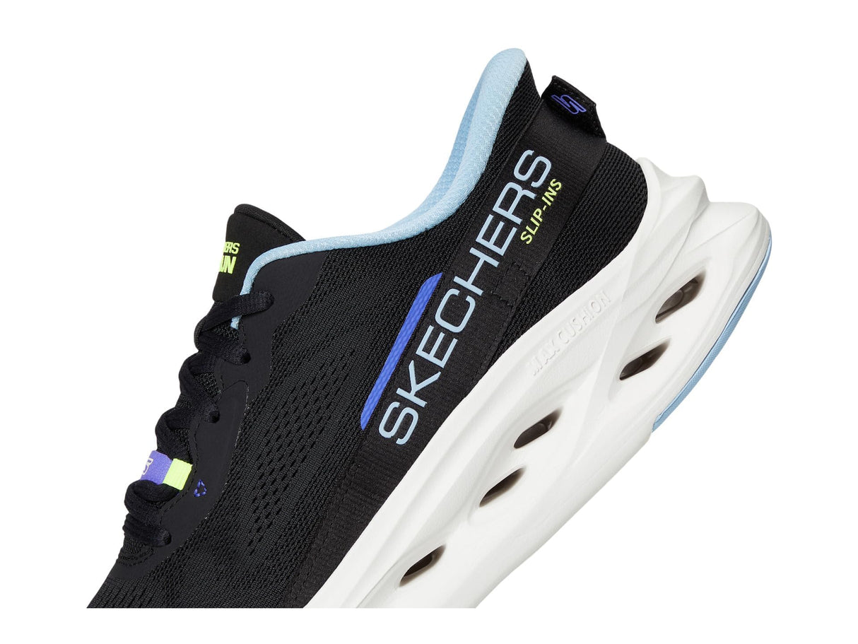 Skechers MAX Cushioning Glide-Step Caledonia, Zapatillas Mujer, Black, 39 EU