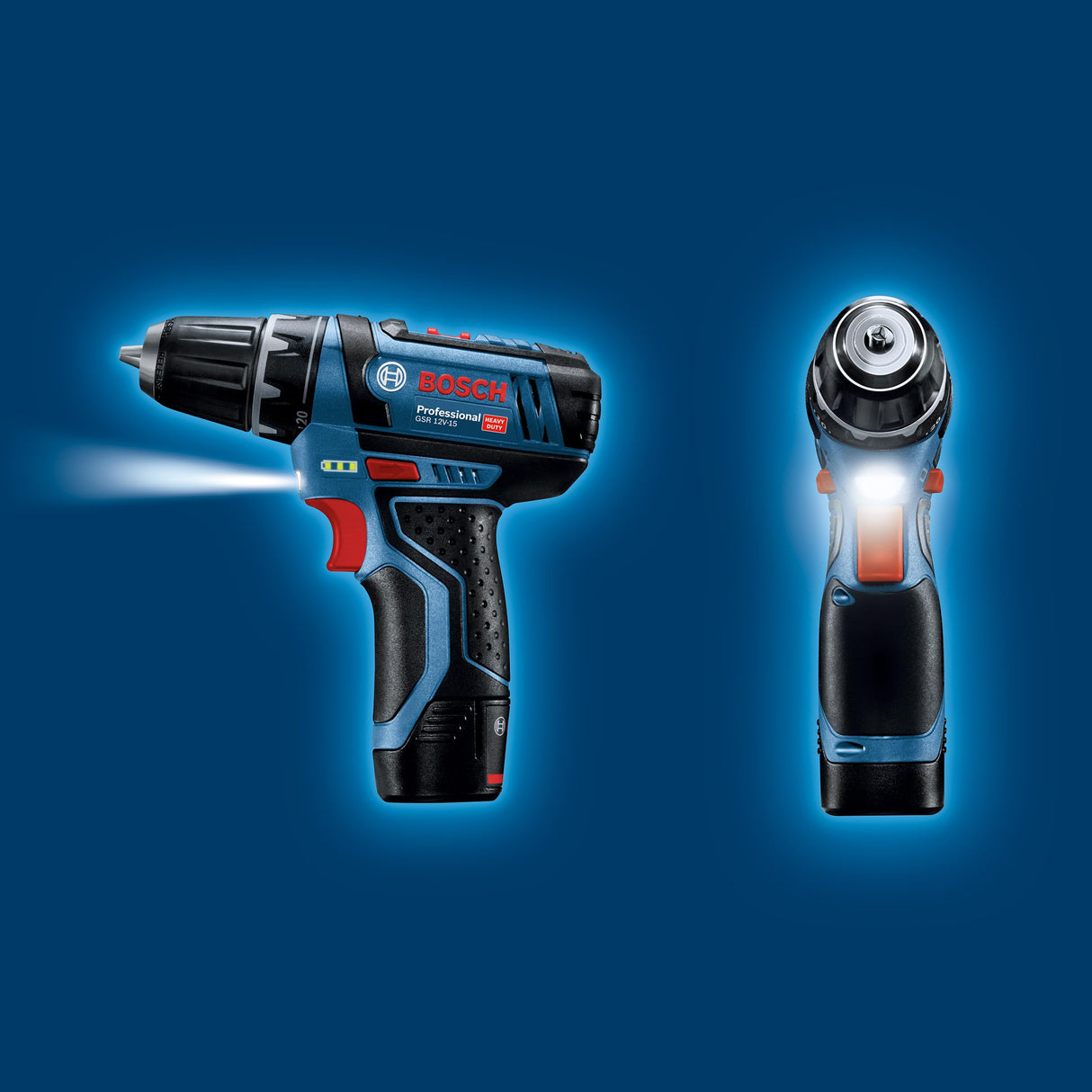 Bosch Professional 12V System GSR 12V-15 - Atornillador a batería (30 Nm, set 39 accesorios, 1 batería x 2.0 Ah, 1 batería x 4.0 Ah, en maletín de lona)