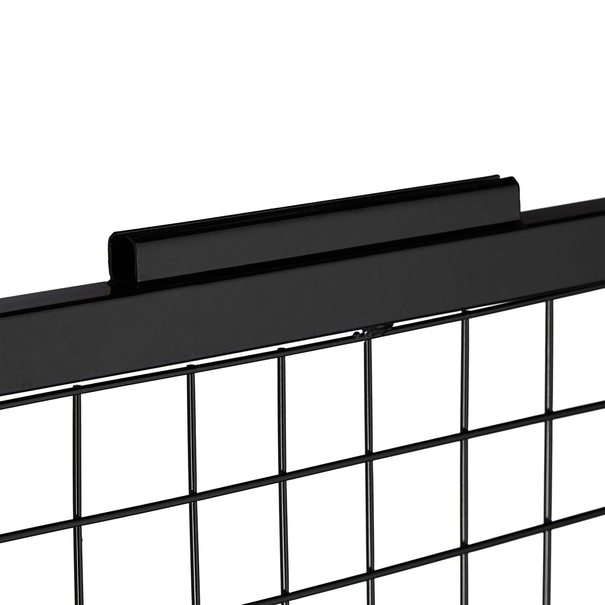 relaxdays 10029569 Mostrador de Tienda, Panel Expositor de Rejilla, 10 Ganchos, Acero, 21x65,5x44,5 cm, 1 Ud, Negro