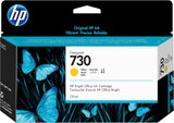HP 730 P2V64A Amarillo, Cartucho de Tinta Original HP DesignJet, de 130 ml, para Impresoras HP DesignJet T 1700