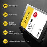 Intenso 2,5" SSD Top - Unidad de Estado sólido de 2 TB (2.5", SATA III, hasta 550 MB/s), Color Negro