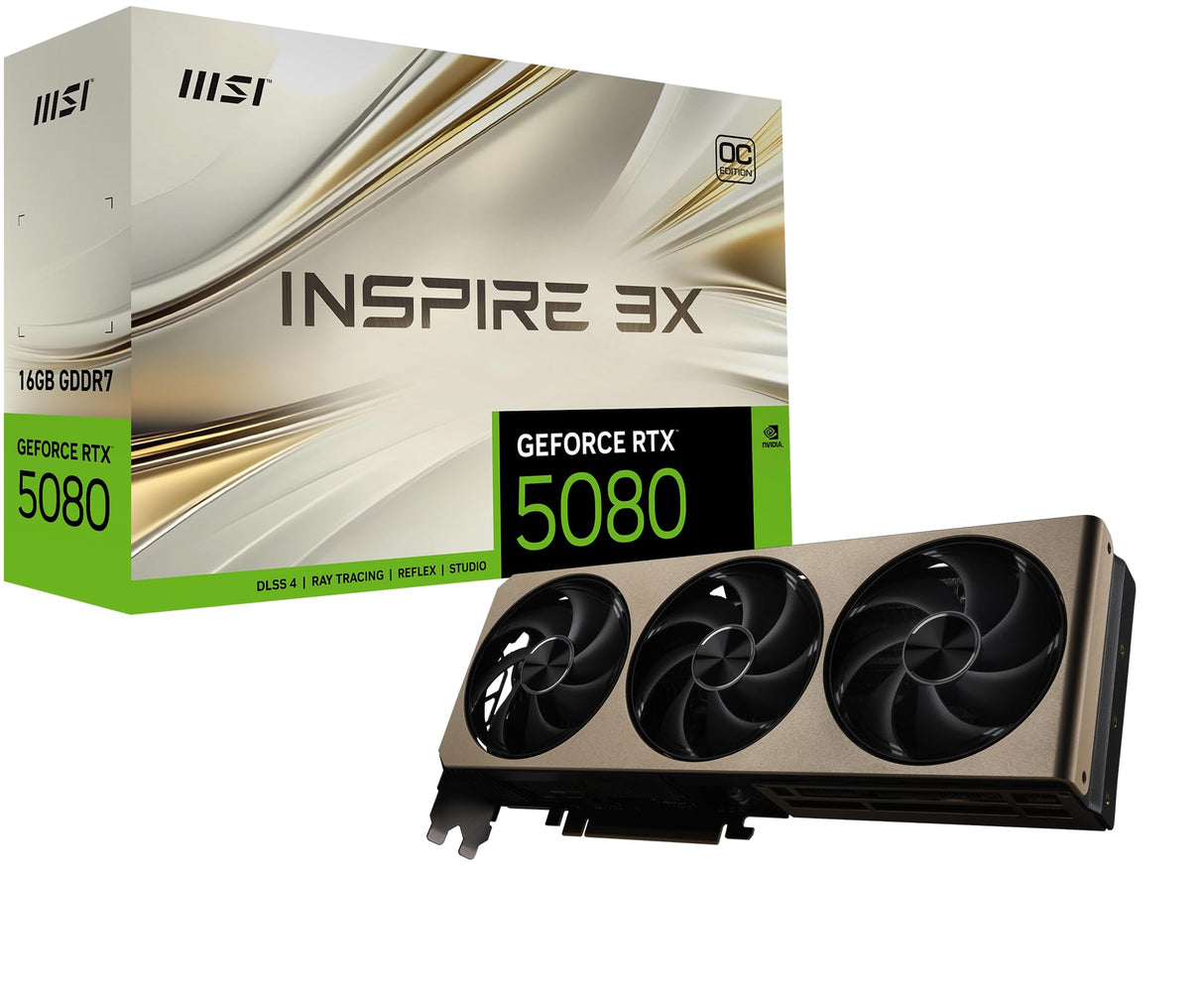 MSI GeForce RTX 5080 16G INSPIRE 3X OC