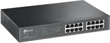 TP-Link TL-SG1016PE Gigabit PoE Switch de 16 Puertos (Smart Smart Managed, 110W 8-PoE Puertos, Plus no Gestionado, Plug and Play, Escritorio, Montaje en Bastidor, Metal, Vida útil)