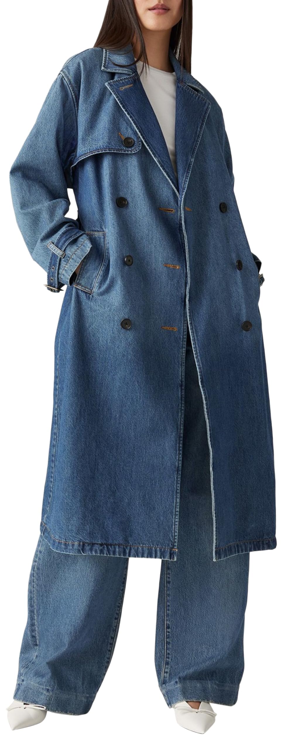 Levi's Spade Trench Chaqueta Vaquera, Let's Get Lost Again, M para Mujer