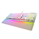 Roccat Vulcan II MAX - Tastatur para Juegos Blanco, Interruptor Rojo Lineal, diseño alemán
