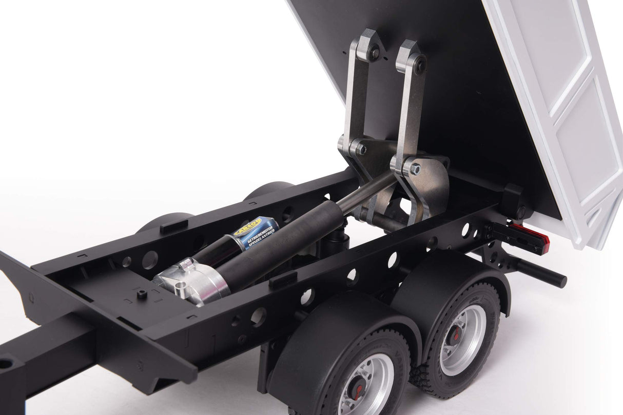 Carson Carson-500907425 Modellsport 500907425 Remolque de 2 Ejes con Centro de inclinación Montaje de Modelo de camión RC Compatible con Tamiya, Accesorios a Escala 1:14, Multicolor