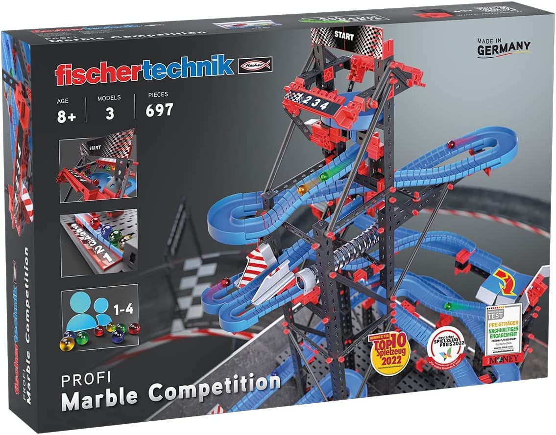 fischertechnik circuito de canicas Marble Competition 564070 – kit de construcción para niños, juguete educativo a partir de 8 años