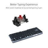 ASUS ROG Falchion Ace - Teclado Gaming Mecánico RGB 65% Compacto, ROG NX Red lubricados y Estabilizados, Teclas ABS, Conexión con KVM, Tres Ángulos, Funda, Blanco, Versión en español