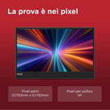 Lenovo L15 Monitor Portátil, Pantalla 15.6" FullHD IPS, 1920x1080, 60Hz, 6ms, Entrada 2 x USB-C, Cable USB-C a USB-C, Ajustable en Inclinación, Gris