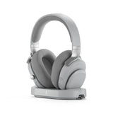 Fractal Design Scape Light - Auriculares inalámbricos para Gaming en PC - Micrófono Giratorio con Mute y antirruido - hasta 40 Horas de autonomía - Iluminación Ambiental configurable - Gris