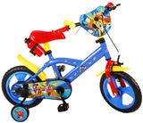 albri Bici Bambino Di Da Pollici Bicicleta Infantil de Mickey de 12 Pulgadas con estabilizadores Laterales y Botella, Bebés niños, Rojo y Azul, Piccola