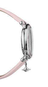 Vivienne Westwood Reloj Analógico para Mujeres de Cuarzo con Correa en Cuero VV006SLPK