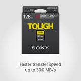 Sony SF-G128T UHS-II SD Tough Tarjeta de Memoria - 128GB Read 300mb/s Write 299mb/s