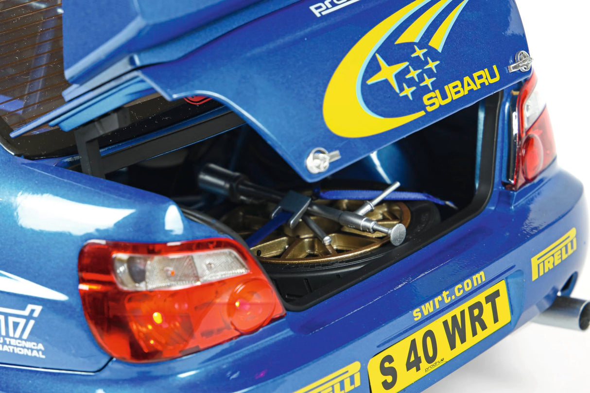 IXO Collections 1:8 IXO Subaru Impreza Rally MC 2003 – Construcción de Modelos, construcción de pie, Kit de construcción, maqueta, función de luz, Kit de construcción