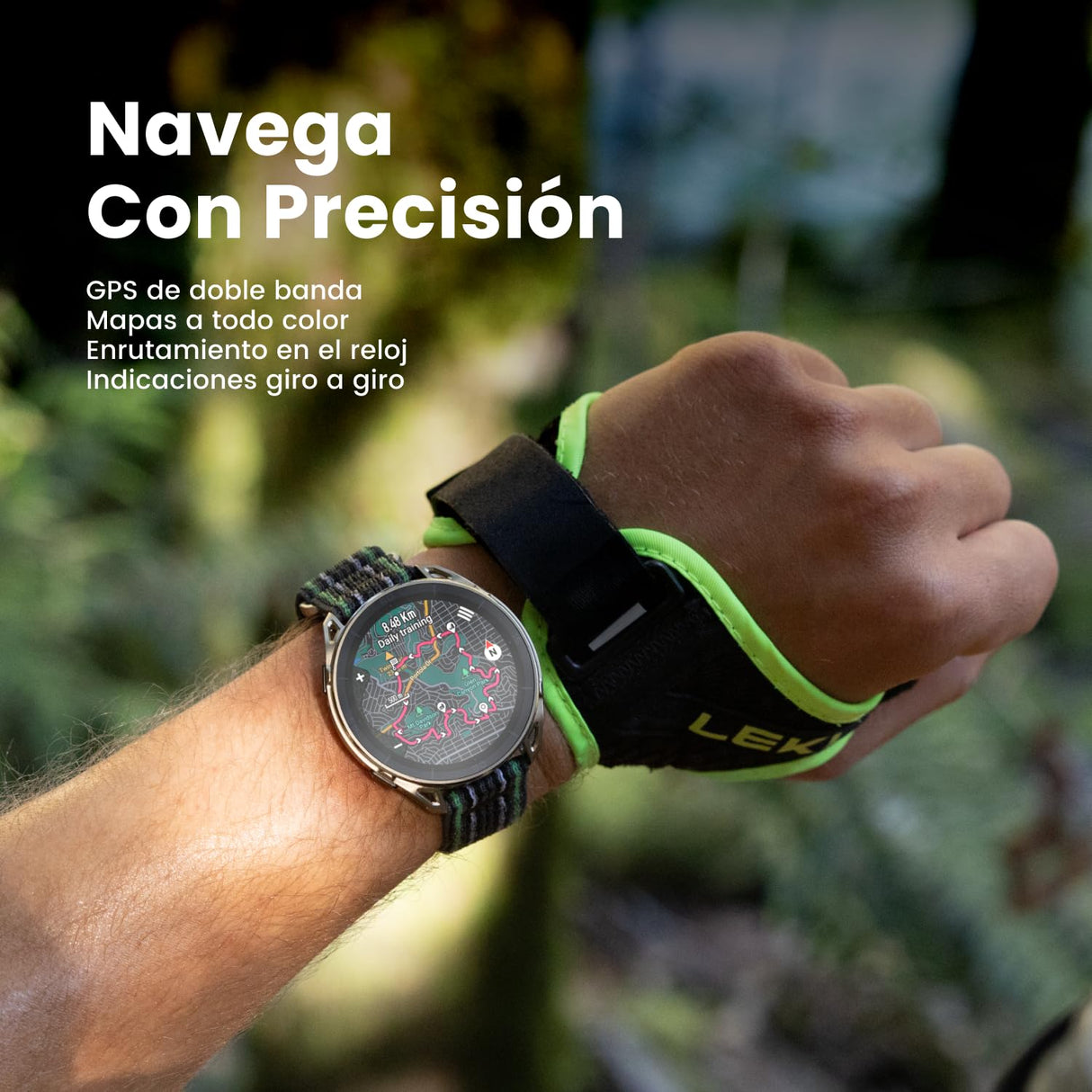 Amazfit Cheetah 2 Ultra Reloj Inteligente GPS 47mm, Cristal Zafiro, Caja Titanio, Batería 30 días, Linterna, Almacenamiento 64 GB, NFC, Mapas,+180 deportes y HYROX, Smartwatch para Android e iPhone