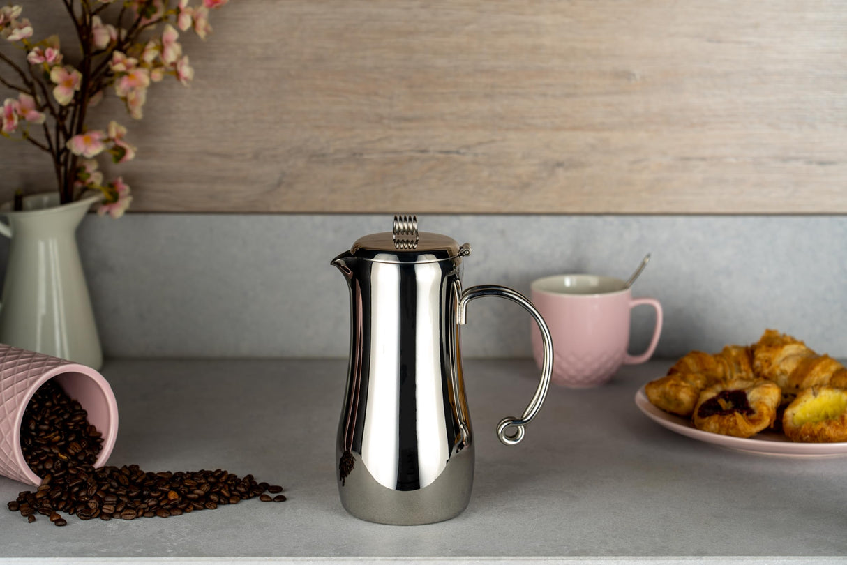Café Stål Cafetiere, acero inoxidable, acero inoxidable, 6-Cup