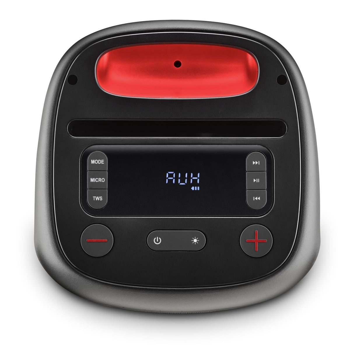NGS Wild Swag Go - Altavoz Portátil, Compatible con la Tecnología Bluetooth 5.0, True Wireless Stereo, Luces y Pantalla LED, Entrada USB, Audio TF y Auxiliar, 24 x 23 x 30 cm, 80 W, Color Negro