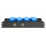 Adam Hall Accessories PRO PORT 4 - Base de enchufes de 4 tomas
