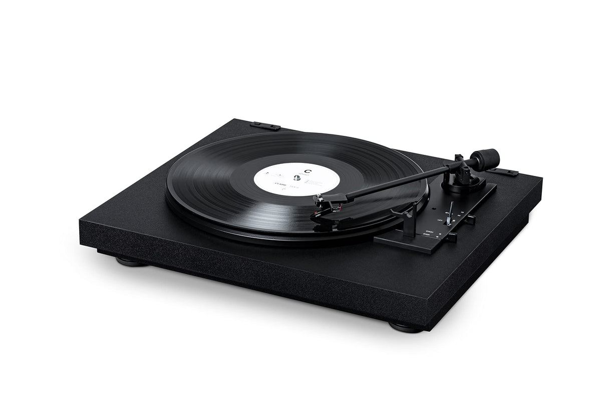 Pro-Ject A1, Tocadiscos Totalmente automático con preamplificador de Fono, conmutación electrónica 33/45 y capsula OM10, Negro