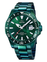 JAGUAR Reloj Hombre J988/1 Executive Caja de Acero Inoxidable 316l Verde Correa de Acero Inoxidable 316l Verde