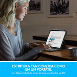 Logitech Slim Folio Pro Funda para iPad con Teclado Inalámbrico Bluetooth, iPad Pro 12,9 Pulgadas 3.ª Gen Modelos A1876, A1895, A1983, A2014, Teclas Retroiluminadas, Disposición QWERTY Italiano