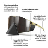 Julbo Edge Cover Sunglasses, Marrón Oscuro, L para Hombre