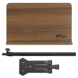 TIGER MUS35-PRO Atril de madera para partituras orquestales con base sólida profesional de metal, ideal para escuelas, orquestas e iglesias