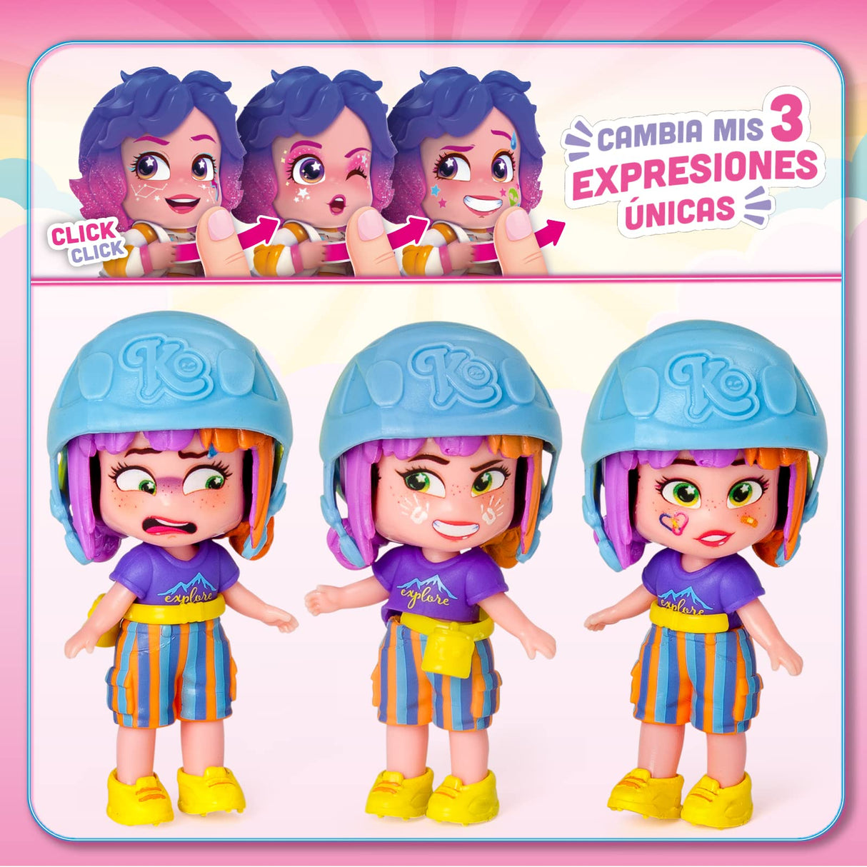 KOOKYLOOS Serie Holiday Yay! – Colección Completa Muñeca Sorpresa Coleccionable con Accesorios de Moda, Ropa, Zapatos y Juguetes con 3 Expresiones Divertidas. Incluye la colección Completa