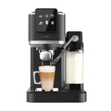 Cecotec Cafeteras Express Semiautomáticas Cafelizzia ColdBrew Latte. 1350W, 20 Bares, ColdBrew, Pantalla Color Táctil, 1.2L Depósito de Agua y 1000ml Leche, Calientatazas, Doble Brazo, Desmontable