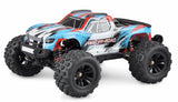 Amewi Hyper GO Pro Azul, Blanco sin escobillas 1:16 Auto RC eléctrico Monstertruck 4 Ruedas (4WD) Listo para funcionar