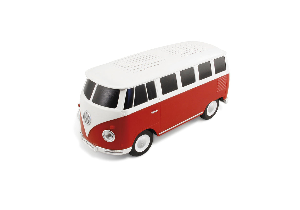 BRISA VW Collection - Altavoz portátil Bluetooth inalámbrico Volkswagen T1 Camper Bus (Escala: 1:20/Bus Clásico/Rojo)