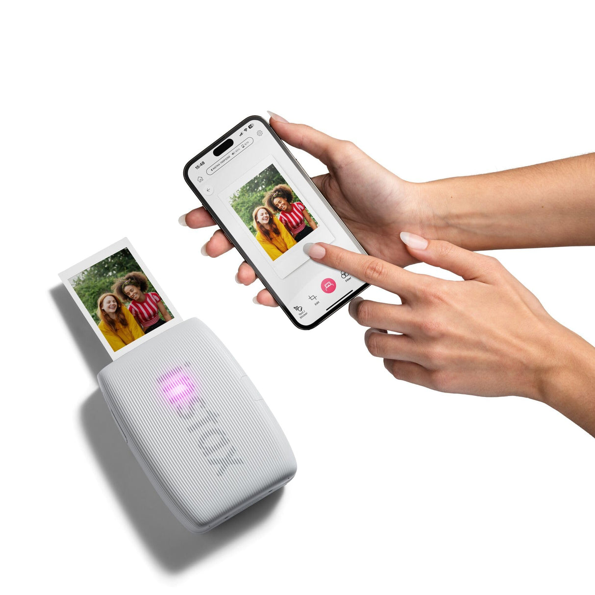 instax Mini Link 3 Impresora fotográfica para Smartphone, Color Blanco Arcilla