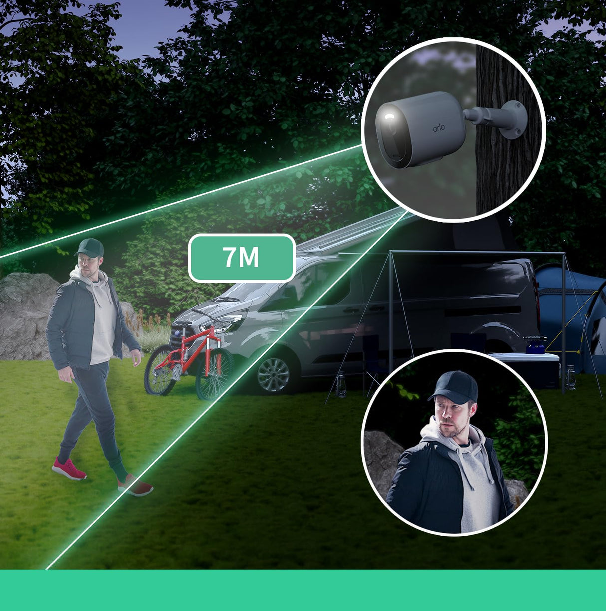 Arlo Go 2 Camara Vigilancia, 100% Inalámbrica HD, Conexión WiFi O SIM 3G/4G LTE, Almacenamiento Local Con Tarjeta SD O En La Nube, Visión Nocturna, Resistente Al Agua, Audio Bidireccional, Blanca