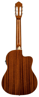 Ortega Guitars Family Series Pro - Guitarra de concierto para zurdos (electroacústica, abeto y caoba, incluye funda (RCE141NT-L)