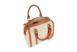 Geox D Zene S A, Bolsa para Mujer, Beige/Orange, Talla única