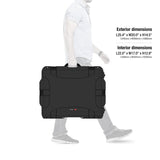 Plasticase, Inc. Nanuk 960 Funda rígida Impermeable vacía con Ruedas and Gewatteerde Divider - Negro
