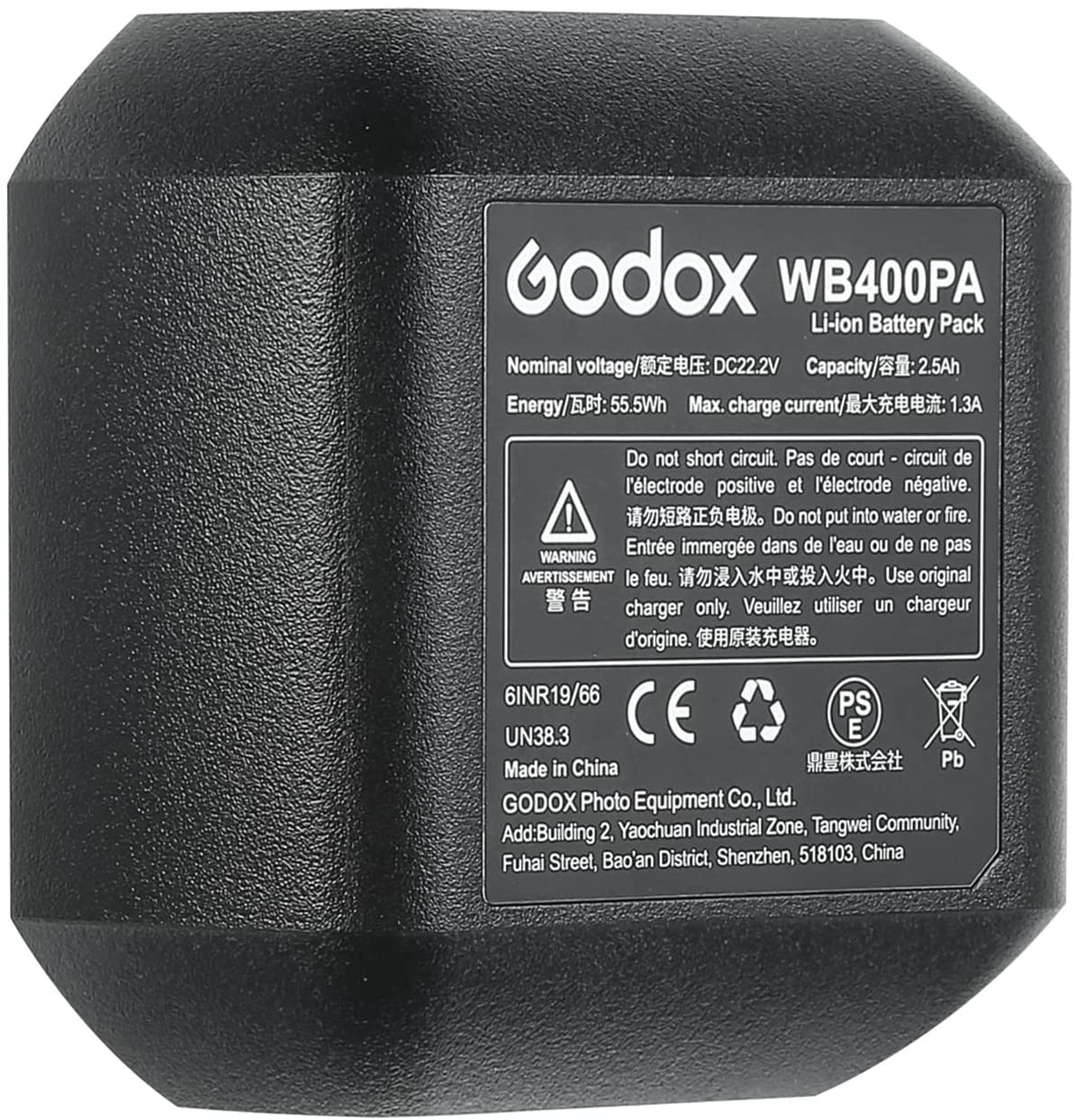Batería Godox AD400 Pro