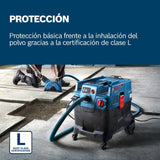Bosch Professional aspirador universal GAS 400 A (1200 W, limpieza automática del filtro (AFC), con filtro principal, manguera, adaptador PT, tubo curvado, 2 bolsas de recogida de polvo)