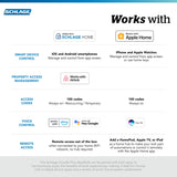 Schlage BE499WB CEN 619 Encode Plus WiFi Deadbolt Smart Lock, Keyless Entry Touchscreen Door Lock with Century Trim, Satin Nickel